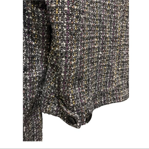 GAP MULTI-COLORED TWEED WOOL BLEND LS FULL BUTTON FRONT BLAZER JACKET SIZE SMALL - Picture 11 of 16